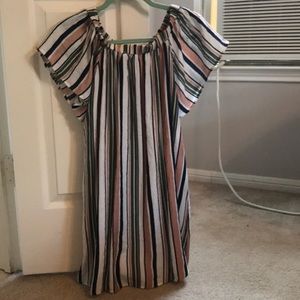 Off the shoulder dress!